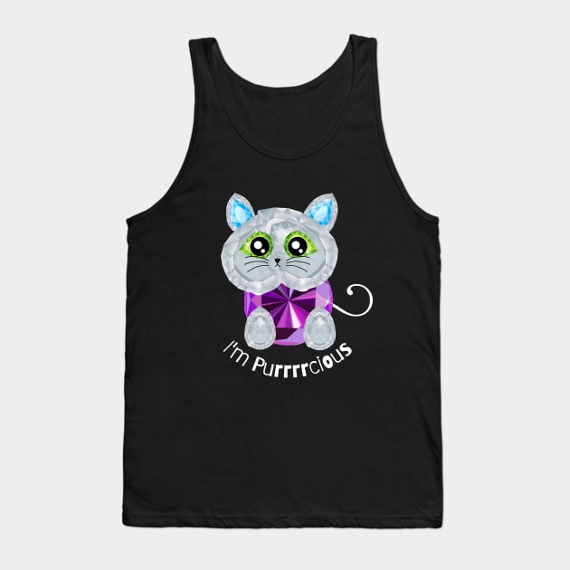 I'm Precious- Diamond Cat Pun Tank Top by Mey Designs